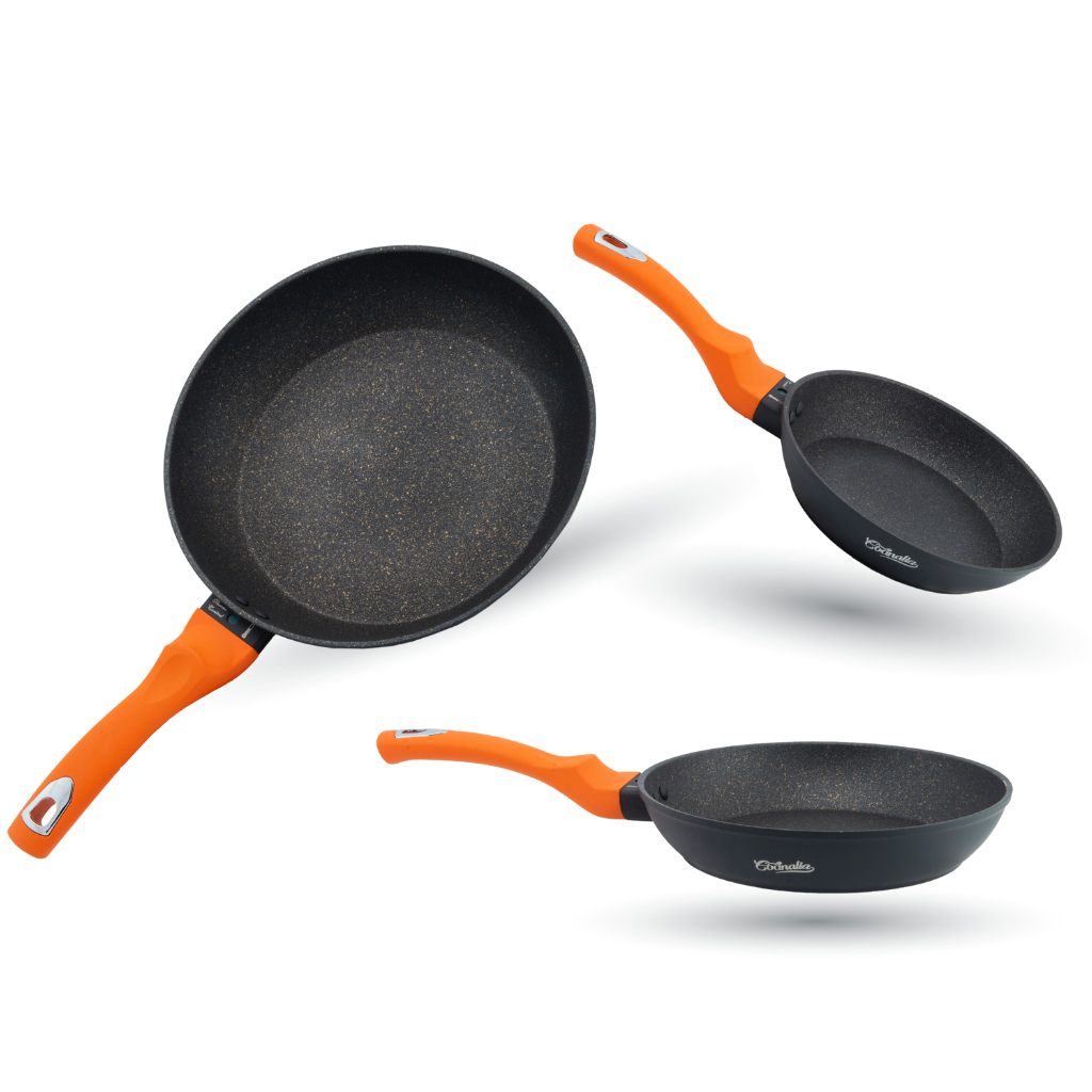 Set Sartenes Cocinalia Orange 3pzas.