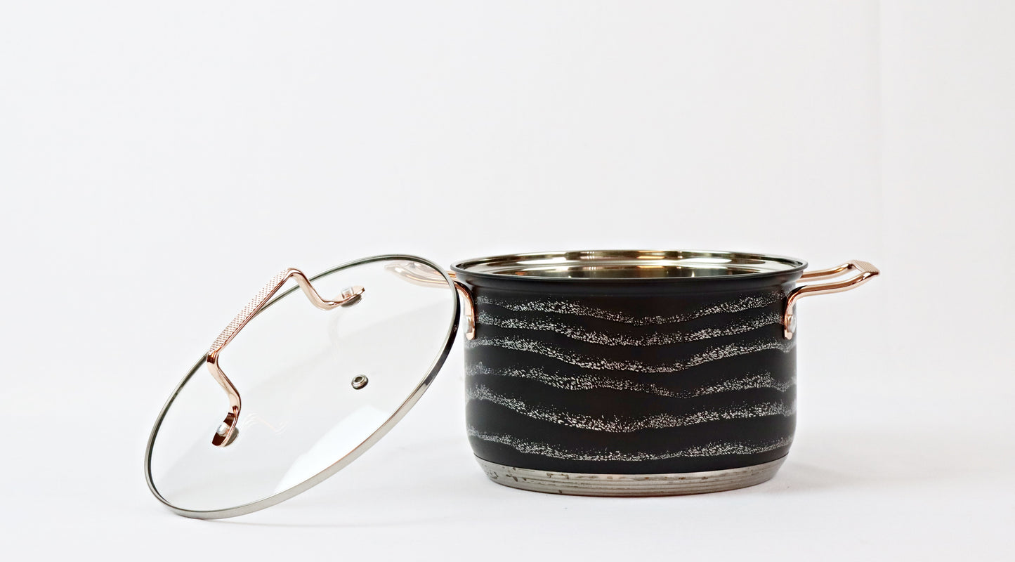 OLLA 24 CM NEGRAS