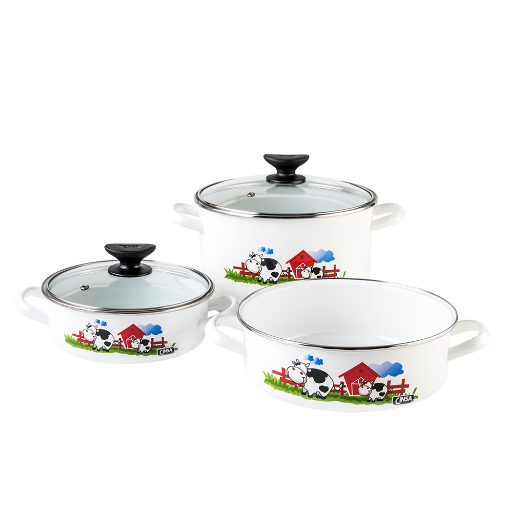 Batería Cinsa Terranova Vaquitas 14pzas. - Cocinalia.store