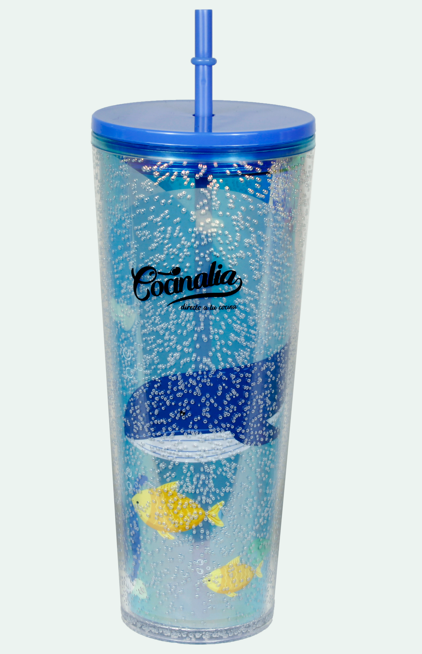 VASO PLASTICO 750 ML DELFINES