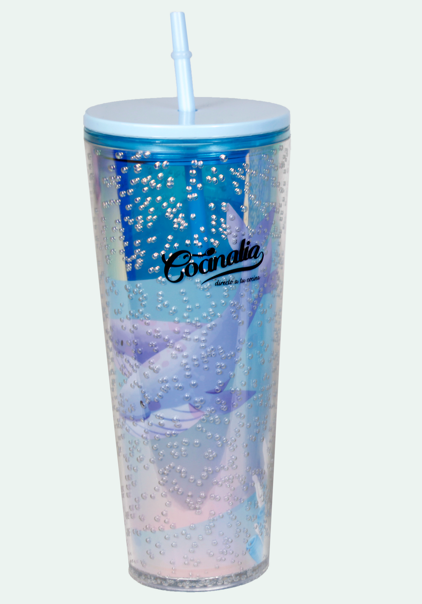 VASO PLASTICO 750 ML DELFINES