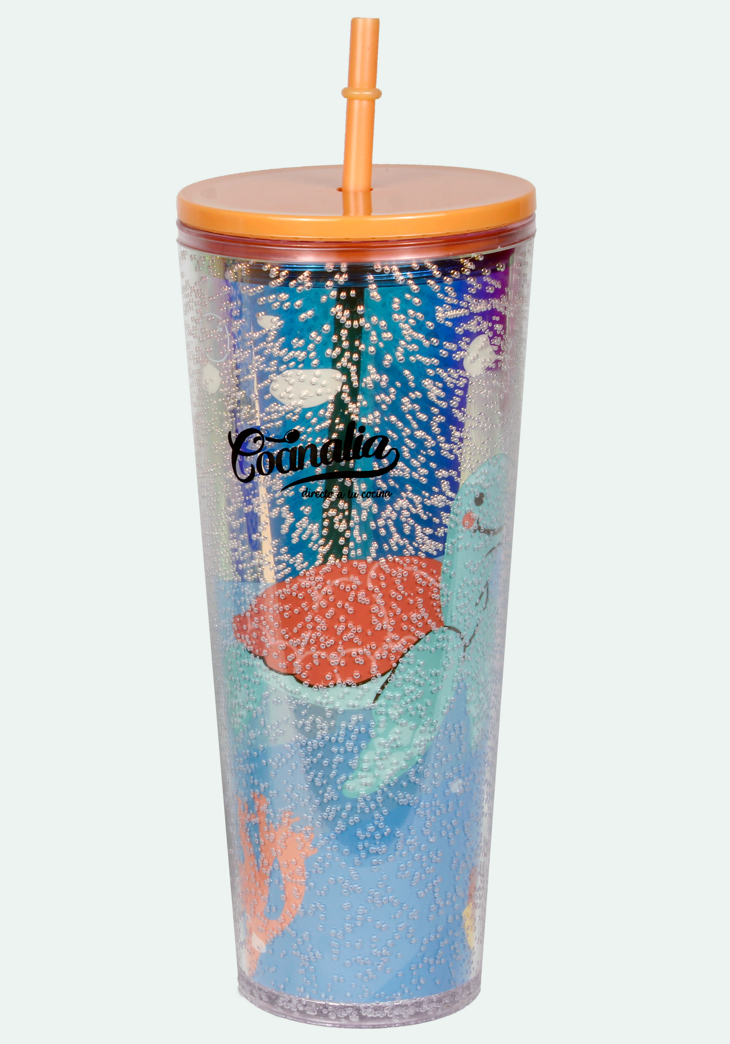 VASO PLASTICO 750 ML DELFINES
