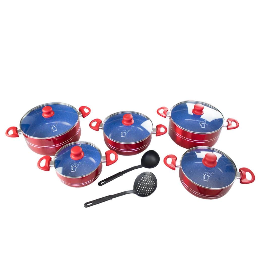 Set de Cacerolas Aries Emporio Ceramico 12pzas. - Cocinalia.store