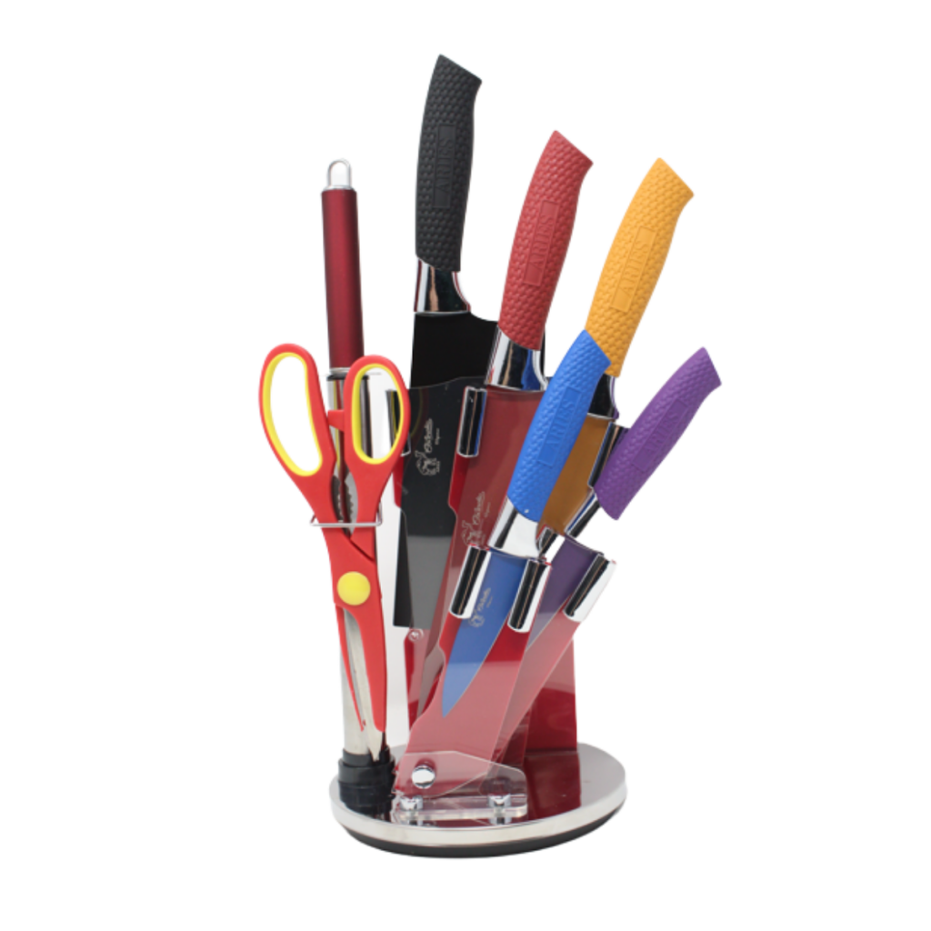 Cuchillos Color Cocinalia 8pzas. - Cocinalia.store