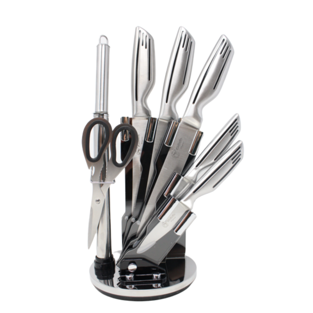 Cuchillos con base Cocinalia 8pzas. - Cocinalia.store
