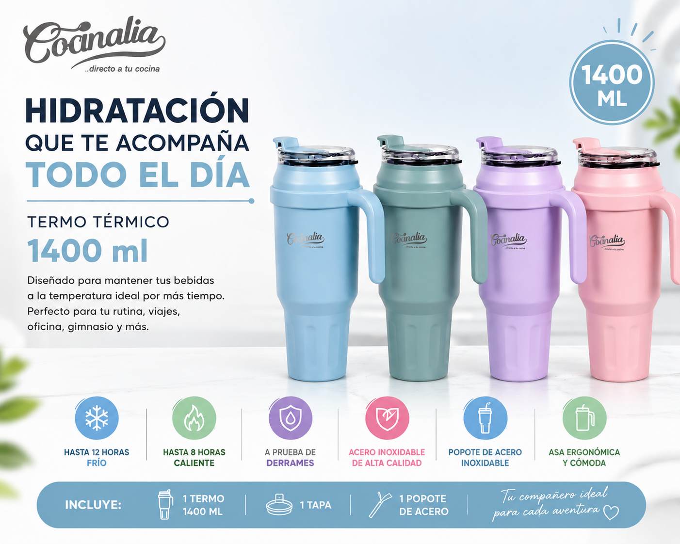 THERMO ACERO 1400 ML
