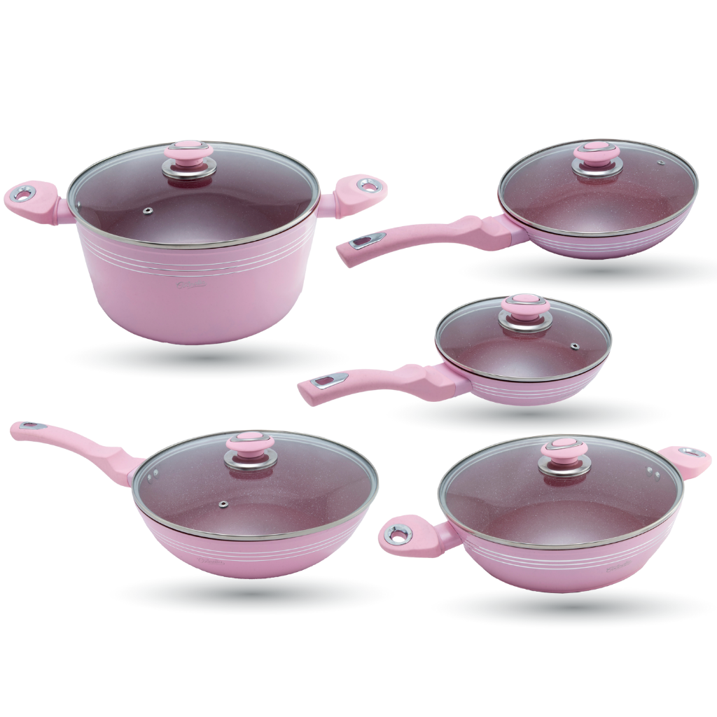 Bateria Cocinalia Flor 5pzas.