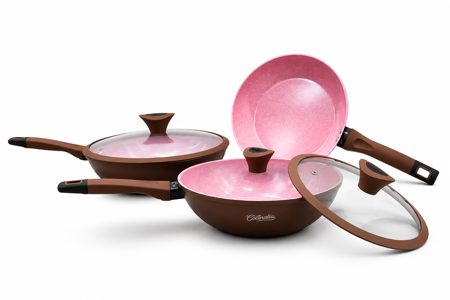 Juego 3 Woks Cocinalia 24,26 y 28