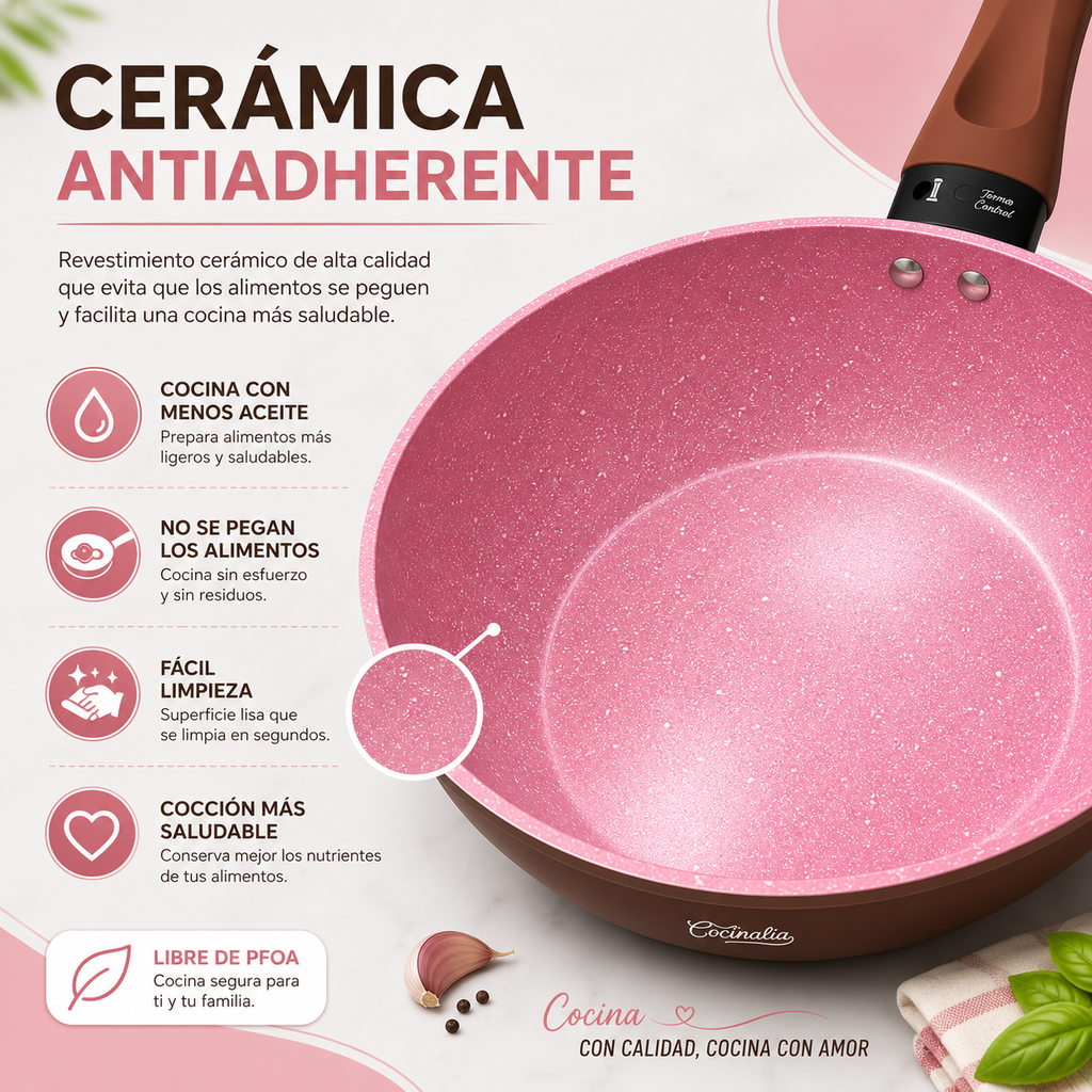 Juego 3 Woks Cocinalia 24,26 y 28