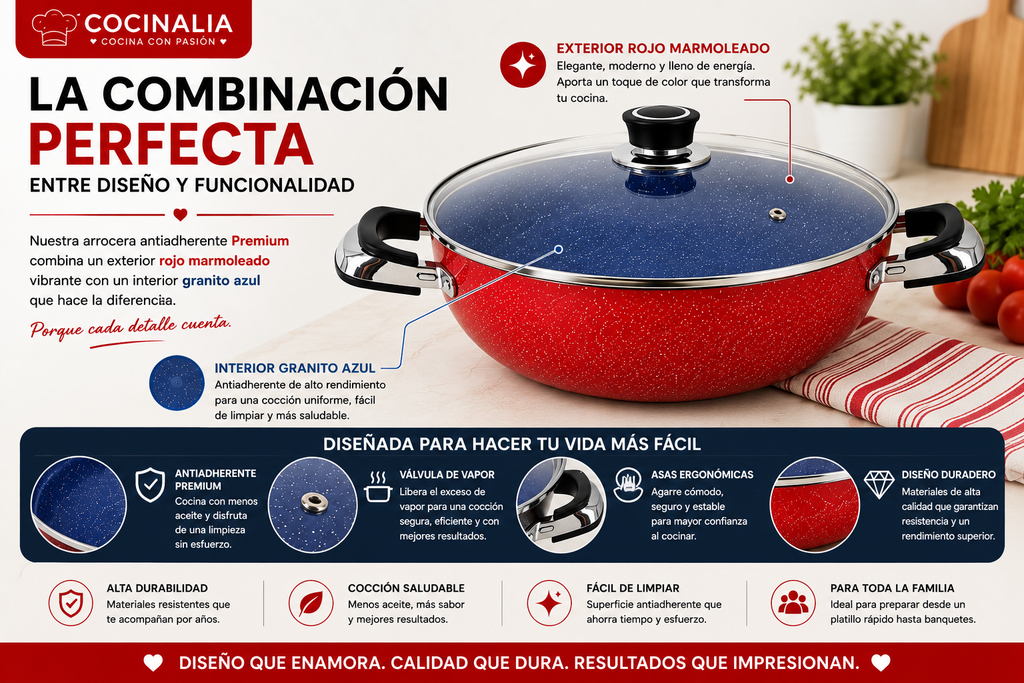 Juego de Arroceras Jumbo 3 Piezas (34/36/40 cm)