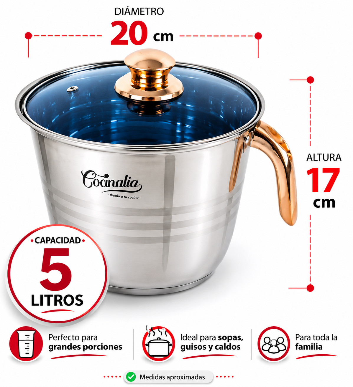 Pocillo Cocinalia 5lts.