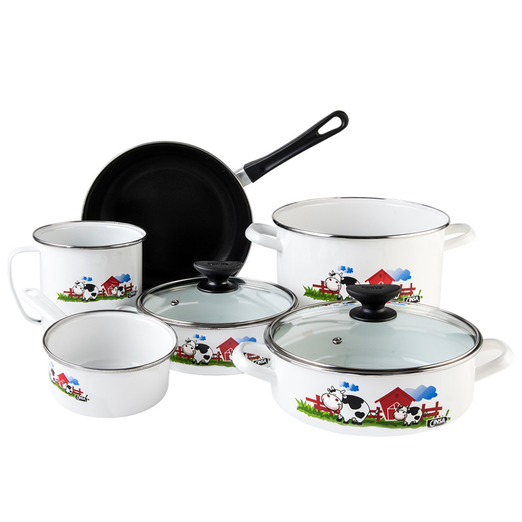 Batería Cinsa Terranova Vaquitas 14pzas. - Cocinalia.store