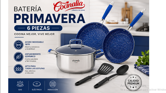 Bateria Cocinalia Primavera 6pzas.