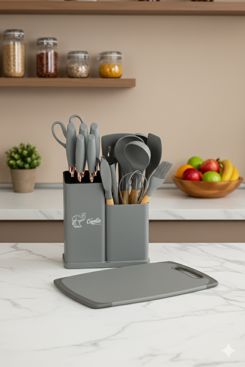 JGO UTENSILIOS DE SILICONA  19 PZ
