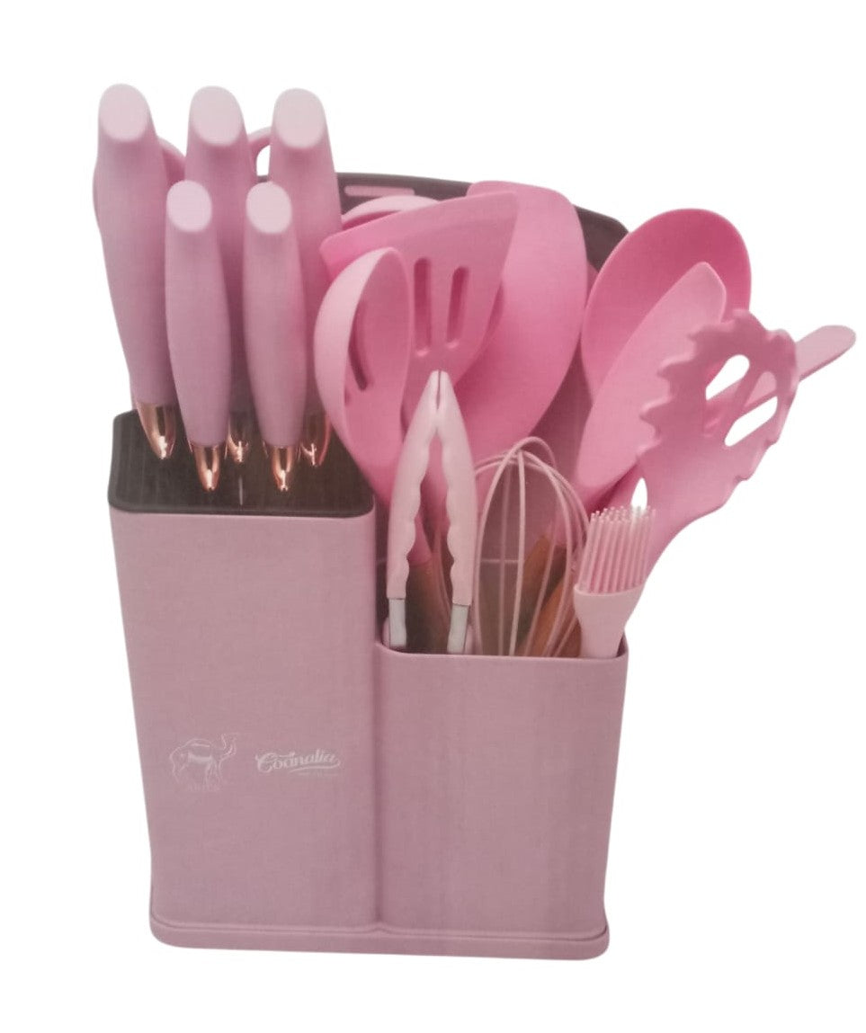 JGO UTENSILIOS DE SILICONA  19 PZ