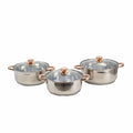 Set de Ollas Con Tapa Cocinalia 3 pzas. - Cocinalia.store