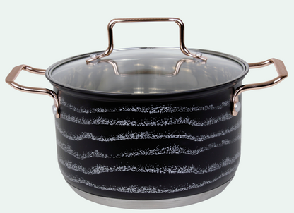 OLLA 24 CM    NEGRAS