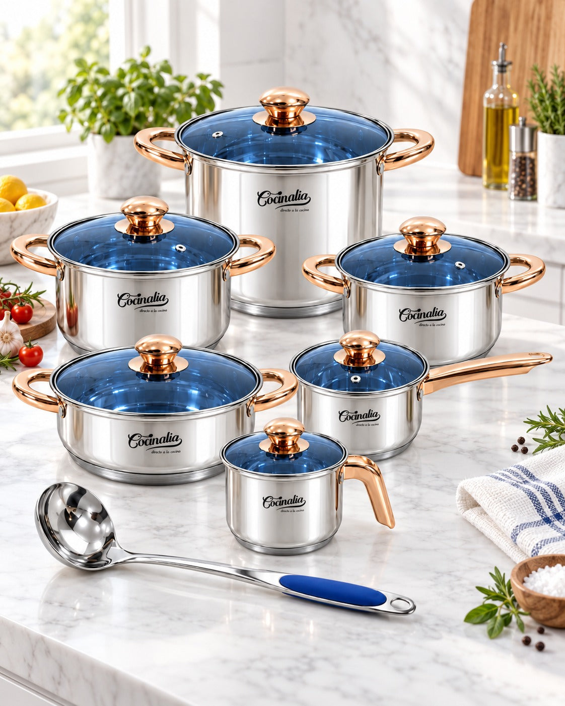 Bateria Cocinalia Stylo 13pzas.