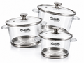 Set de Ollas de Vidrio Cocinalia 6pzas.