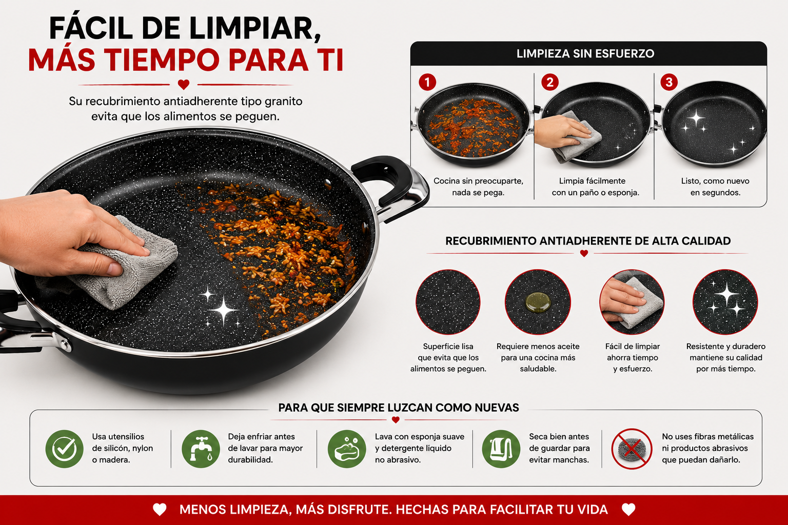 Juego de Arroceras Jumbo 3 Piezas (34/36/40 cm)